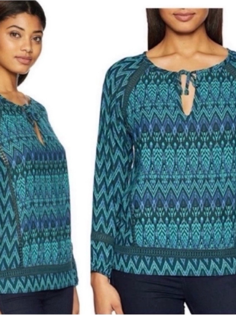 Prana Turquoise Tacana Peasant Tunic